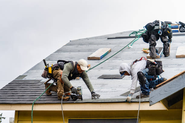 Professional Roof Installation technician working in West Springfield, MA